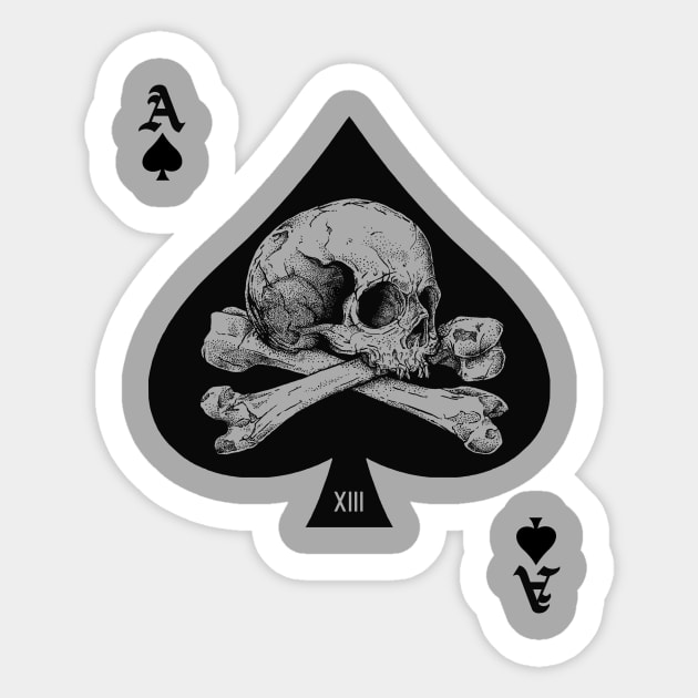 Ace of Spades Sticker by Deniart